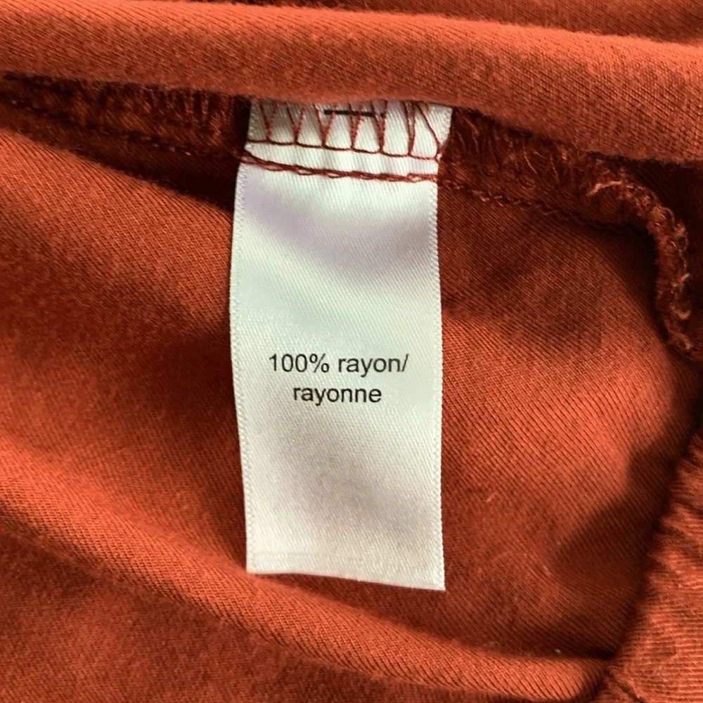 MAURICES Women’s Full Zip Bomber Jacket Rust Orange Thin Lightweight Elastic‎ XS
